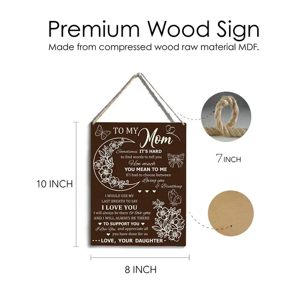 Multicolor_Mother'S_Day_Wood_Sign_To_My_Mom_I_Love_You_Wooden_Signs_Rustic_Hanging_Plaque_Home_Wall_Art_"8_X_10",_Perfect_Mom_Sign_Wall_Decor_|_For_Home_Bedroom