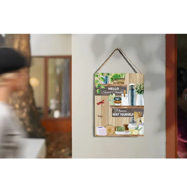 Multicolor_Rustic_Hello_Sweet_Cheeks_Please_Seat_Yourself_Wood_Sign_Bathroom_Wooden_Signs_Hanging_Plaque_Home_Wall_Art_"8_X_10",_Perfect_Sign_Wall_Decor_|_For_Home_Bathroom
