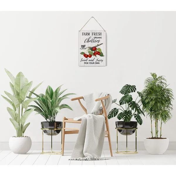 Multicolor_Summer_Cherry_Wood_Sign_Farm_Fresh_Organic_Cherries_Wooden_Signs_Rustic_Summer_Hanging_Plaque_Home_Wall_Art_8"_X_10"_Sign_Wall_Decor_|_For_Home_Kitchen_Farmhouse