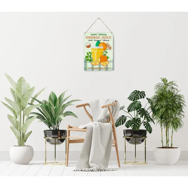 Multicolor_Kitchen_Orange_Wood_Sign_Freshly_Squeezed_Orange_Juice_Wooden_Signs_Rustic_Summer_Hanging_Plaque_Home_Wall_Art_8"_X_10"_Sign_Wall_Decor_|_For_Home_Kitchen