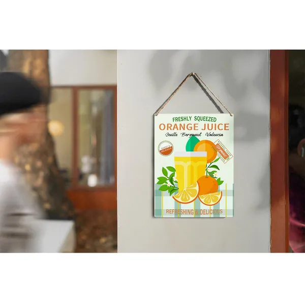 Multicolor_Kitchen_Orange_Wood_Sign_Freshly_Squeezed_Orange_Juice_Wooden_Signs_Rustic_Summer_Hanging_Plaque_Home_Wall_Art_8"_X_10"_Sign_Wall_Decor_|_For_Home_Kitchen