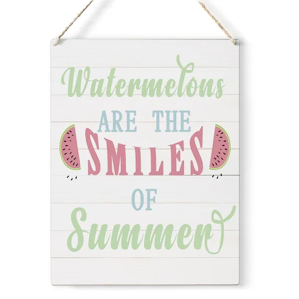 Multicolor_Summer_Watermelon_Wood_Sign_Watermelon_Quote_Wooden_Signs_Rustic_Summer_Hanging_Plaque_Home_Wall_Art_8"_X_10"_Sign_Wall_Decor_|_For_Home_Kitchen