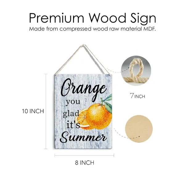 Multicolor_Summer_Orange_Wood_Sign_Orange_Theme_Wooden_Signs_Rustic_Hanging_Plaque_Home_Wall_Art_8"_X_10"_Sign_Wall_Decor_|_For_Home_Kitchen