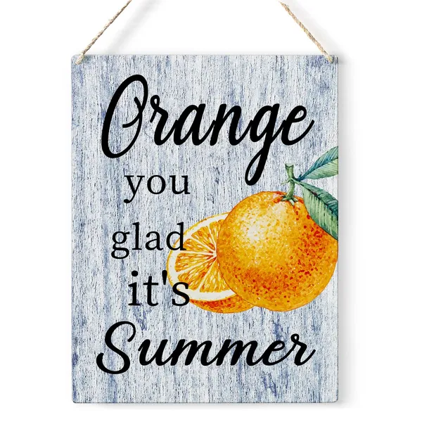 Multicolor_Summer_Orange_Wood_Sign_Orange_Theme_Wooden_Signs_Rustic_Hanging_Plaque_Home_Wall_Art_8"_X_10"_Sign_Wall_Decor_|_For_Home_Kitchen