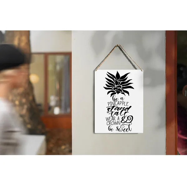 Multicolor_Summer_Pineapple_Wood_Sign_Be_A_Pineapple_Stand_Tall_Wear_A_Crown_Wooden_Signs_Rustic_Hanging_Plaque_Home_Wall_Art_8"_X_10"_Sign_Wall_Decor_|_For_Home_Kitchen