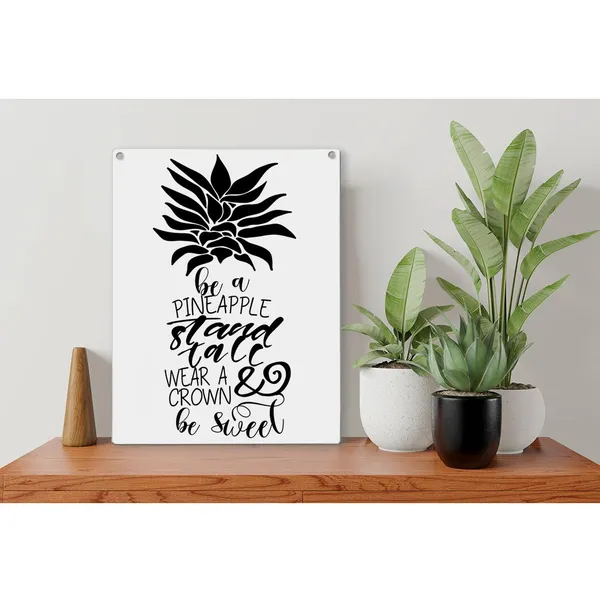 Multicolor_Summer_Pineapple_Wood_Sign_Be_A_Pineapple_Stand_Tall_Wear_A_Crown_Wooden_Signs_Rustic_Hanging_Plaque_Home_Wall_Art_8"_X_10"_Sign_Wall_Decor_|_For_Home_Kitchen