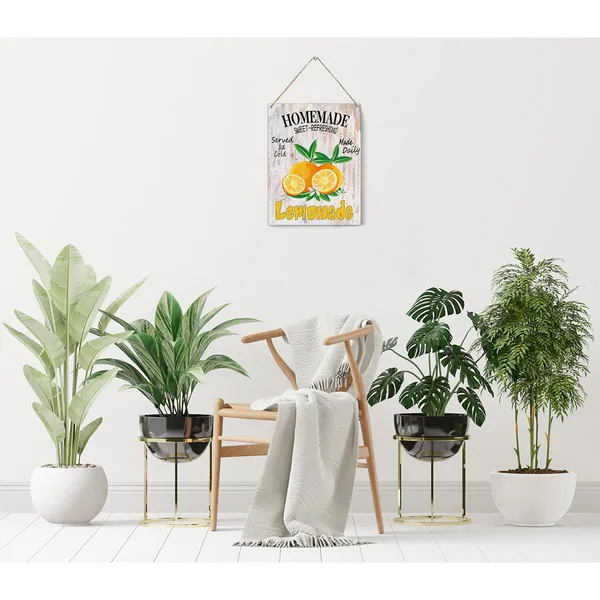 Multicolor_Kitchen_Lemon_Wood_Sign_Homemade_Lemonade_Wooden_Signs_Rustic_Summer_Hanging_Plaque_Home_Wall_Art_8"_X_10"_Sign_Wall_Decor_|_For_Home_Kitchen