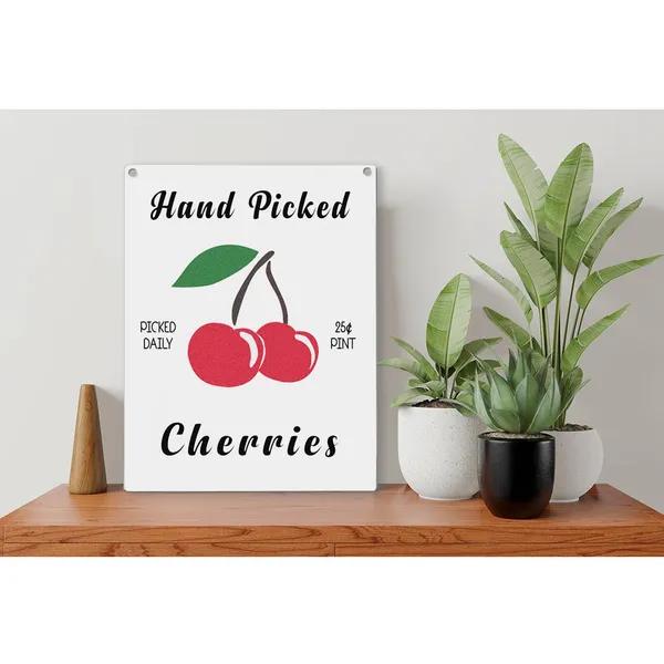 Multicolor_Cherry_Wood_Sign_Hand_Picked_Cherries_Wooden_Signs_Rustic_Summer_Hanging_Plaque_Home_Wall_Art_8"_X_10"_Sign_Wall_Decor_|_For_Home_Kitchen