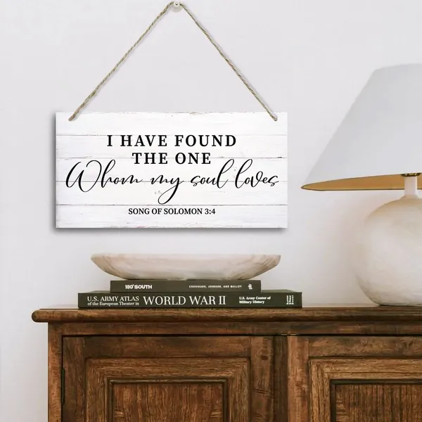 Multicolor_I_Have_Found_The_One_Whom_My_Soul_Loves_Sign,_Printed_Wood_Plaque_Sign_Wall_Hanging,_Farmhouse_Love_Signs_|_For_Home_Decor,_Love_Decor_|_For_Bedroom_Gift,_Farmhouse_Decor_Wall_Art_Sign_12"_X_6"