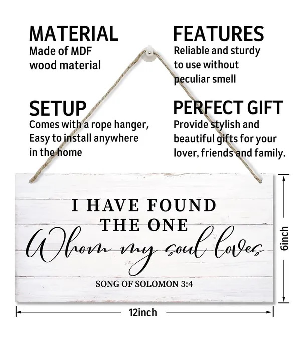 Multicolor_I_Have_Found_The_One_Whom_My_Soul_Loves_Sign,_Printed_Wood_Plaque_Sign_Wall_Hanging,_Farmhouse_Love_Signs_|_For_Home_Decor,_Love_Decor_|_For_Bedroom_Gift,_Farmhouse_Decor_Wall_Art_Sign_12"_X_6"