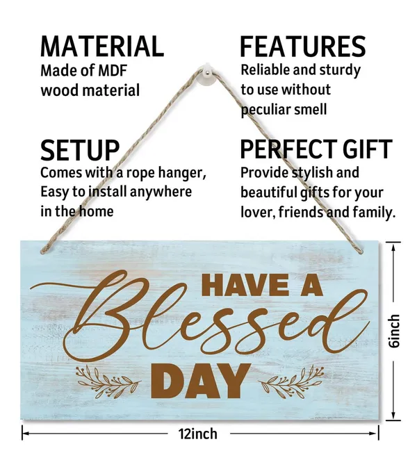 Multicolor_Inspirational_Art_Printed_Plaque_Sign,_Christian_Faith_Biblical_Verse_Wall_Sign,_Hanging_Wood_Sign_Home,_Office,_Church_Decor,_Have_A_Blessed_Day_Sign_12"_X_6"