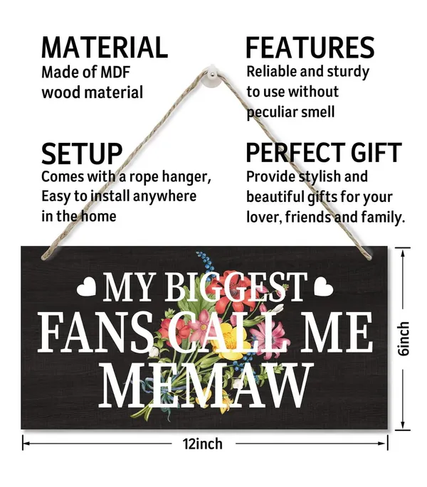Multicolor_My_Biggest_Fans_Call_Me_Memaw_Sign,_Printed_Wood_Plaque_Sign,_Hanging_Wood_Sign_Home_Decor,_Home_Decor_Wall_Art_Sign,_Decorative_Wall_Art,_Home_Accent,_Memaw_Decor,_Gift_|_For_Grandmother_12"_X_6"