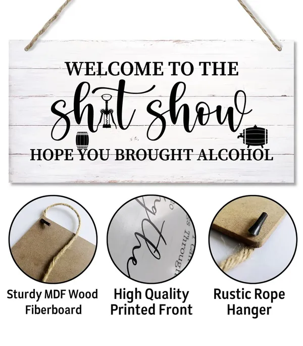 Multicolor_Welcome_To_The_Shitshow_Sign,_Printed_Wood_Plaque_Sign_Wall_Hanging,_Welcome_To_Shitshow_Home_Decor,_Farmhouse_Rustic_Wall_Decor_Sign_Gift,_Rustic_Farmhouse_Wall_Decor_|_For_Living_Room,_Size_12"_X_6"