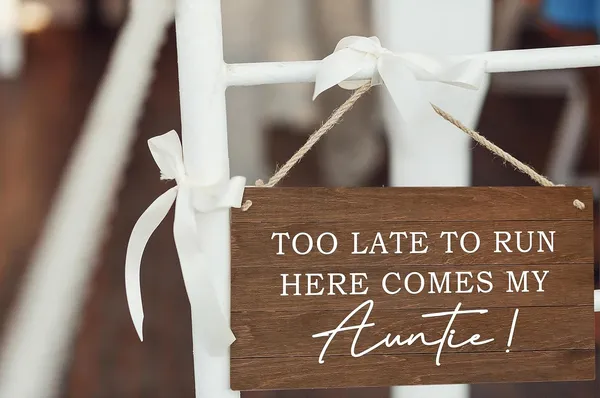 Brown_Ring_Bearer_Sign,Ring_Bearer_Wedding_Too_Late_To_Run_Here_Comes_My_Auntie_Plaque_Sign_Wall_Hanging,Rustic_Wedding_Decor_12_X_6_Inches