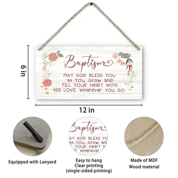 Multicolor_Baptism_Christian_Religious_Bible_Verses_Wood_Plaque_Sign_Hanging_Door_Wall_Decor,_Baptism_Gifts_|_For_Girl_Boy,_Christening_Gifts_|_For_Girls_Boys,_Christian_Baby_Gifts_12_X_6_Inches_Home_Decor