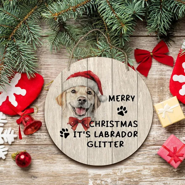 Multicolor_Dog_Labrador_Merry_Christmas_Round_Wreath_Sign,_Cute_It'S_Labrador_Glitter_Farmhouse_Wall_Hanging_Plaque_Wood_Sign,_Rustic_Decor_Decorations_|_For_Wall_Pediments_Door_Porch_Home_Christmas_12_Inch