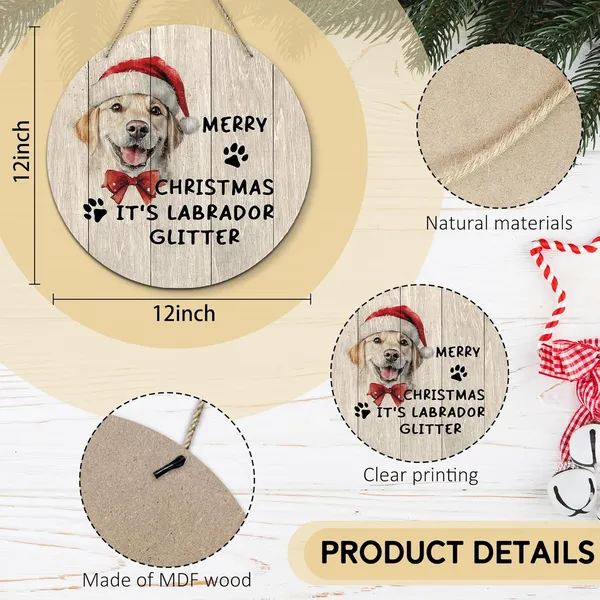 Multicolor_Dog_Labrador_Merry_Christmas_Round_Wreath_Sign,_Cute_It'S_Labrador_Glitter_Farmhouse_Wall_Hanging_Plaque_Wood_Sign,_Rustic_Decor_Decorations_|_For_Wall_Pediments_Door_Porch_Home_Christmas_12_Inch