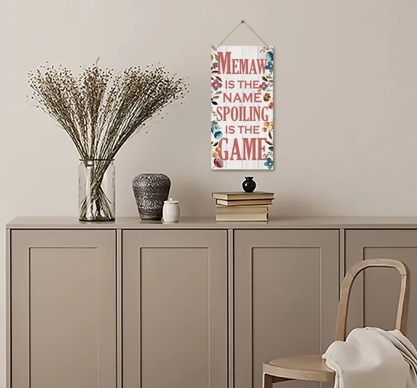 White_Memaw_Is_The_Name_Spoiling_Is_The_Game_Wood_Decor_Sign,_Hanging_Printed_Wooden_Plaque_Decor,_Rustic_Home_Decor_Sign,_Decorative_Wall_Art,_Home_Accent,_Memaw_Decor,_Gift_|_For_Grandma,_Women_12X6_Inch
