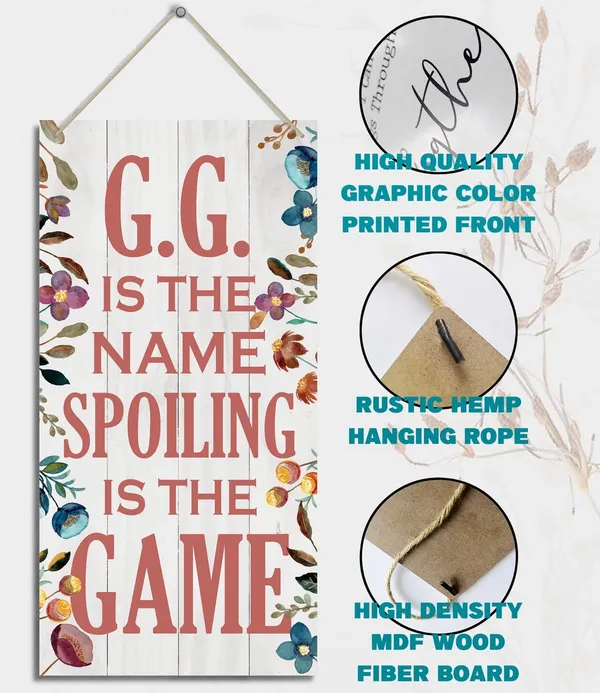 White_G.G._Is_The_Name_Spoiling_Is_The_Game_Wood_Decor_Sign,_Hanging_Printed_Wooden_Plaque_Decor,_Rustic_Home_Decor_Sign,_Decorative_Wall_Art,_Home_Accent,_G.G._Decor,_Gift_|_For_Grandma,_Women_12X6_Inch