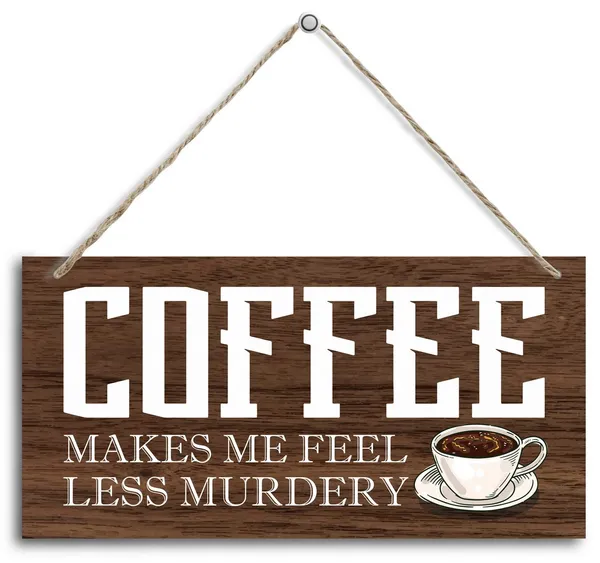 Brown_Hanging_Coffee_Wood_Decor_Sign,_Coffee_Makes_Me_Feel_Less_Murdery,_Hanging_Printed_Wooden_Plaque_Decor,_Rustic_Home_Decor_Sign,_Coffee_Bar_Sign,_Rustic_Farmhouse_Kitchen_Wall_Decor_Sign_12X6_Inch