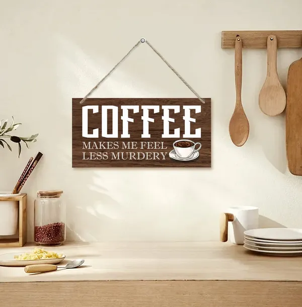 Brown_Hanging_Coffee_Wood_Decor_Sign,_Coffee_Makes_Me_Feel_Less_Murdery,_Hanging_Printed_Wooden_Plaque_Decor,_Rustic_Home_Decor_Sign,_Coffee_Bar_Sign,_Rustic_Farmhouse_Kitchen_Wall_Decor_Sign_12X6_Inch