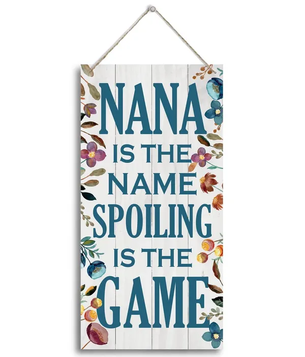 White_Nana_Is_The_Name_Spoiling_Is_The_Game_Wood_Decor_Sign,_Hanging_Printed_Wooden_Plaque_Decor,_Rustic_Home_Decor_Sign,_Decorative_Wall_Art,_Home_Accent,_Nana_Decor,_Gift_|_For_Grandma,_Women_12X6_Inch