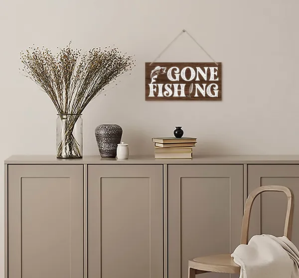 White_Funny_Gone_Fishing_Wood_Decor_Sign,_Hanging_Printed_Wooden_Plaque_Decor,_Rustic_Home_Decor_Sign,_Hanging_Fishing_Decor_Sign,_Gifts_|_For_Men,_Rustic_Farmhouse_Wall_Decor_Sign_12X6_Inch