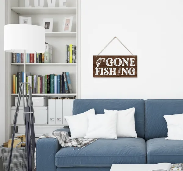 White_Funny_Gone_Fishing_Wood_Decor_Sign,_Hanging_Printed_Wooden_Plaque_Decor,_Rustic_Home_Decor_Sign,_Hanging_Fishing_Decor_Sign,_Gifts_|_For_Men,_Rustic_Farmhouse_Wall_Decor_Sign_12X6_Inch