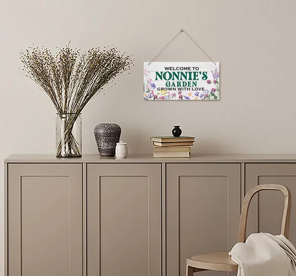 White_Vintage_Style_Welcome_To_Nonnie'S_Garden_Grown_With_Loved_Wood_Decor_Sign,_Hanging_Printed_Wooden_Plaque_Decor,_Rustic_Home_Decor_Sign,_Nonnie_Decor,_Gift_|_For_Grandma,_Women_12X6_Inch