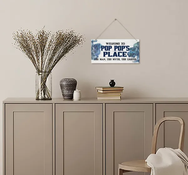 White_Vintage_Welcome_To_Pop_Pop'S_Place_The_Man,_The_Myth,_The_Legend_Wood_Decor_Sign,_Hanging_Printed_Wooden_Plaque_Decor,_Rustic_Home_Decor_Sign,_Home_Accent,_Gift_|_For_Grandpa_12X6_Inch