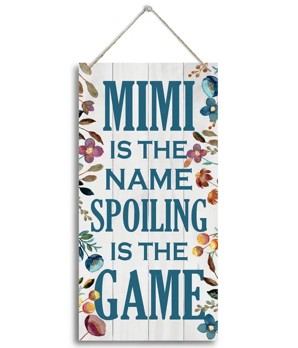White_Mimi_Is_The_Name_Spoiling_Is_The_Game_Wood_Decor_Sign,_Hanging_Printed_Wooden_Plaque_Decor,_Rustic_Home_Decor_Sign,_Decorative_Wall_Art,_Home_Accent,_Mimi_Decor,_Gift_|_For_Grandma,_Women_12X6_Inch