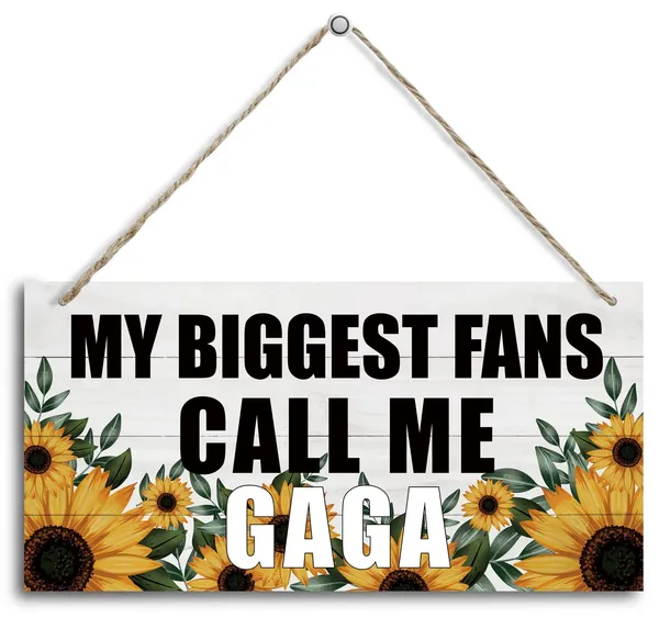 White_My_Biggest_Fans_Call_Me_Gaga_Wood_Decor_Sign,_Hanging_Printed_Wooden_Plaque_Decor,_Rustic_Home_Decor_Sign,_Decorative_Wall_Art,_Home_Accent,_Gaga_Decor,_Gift_|_For_Grandma,_Women_12X6_Inch