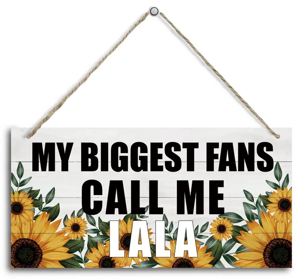 White_My_Biggest_Fans_Call_Me_Lala_Wood_Decor_Sign,_Hanging_Printed_Wooden_Plaque_Decor,_Rustic_Home_Decor_Sign,_Decorative_Wall_Art,_Home_Accent,_Lala_Decor,_Gift_|_For_Grandma,_Women_12X6_Inch