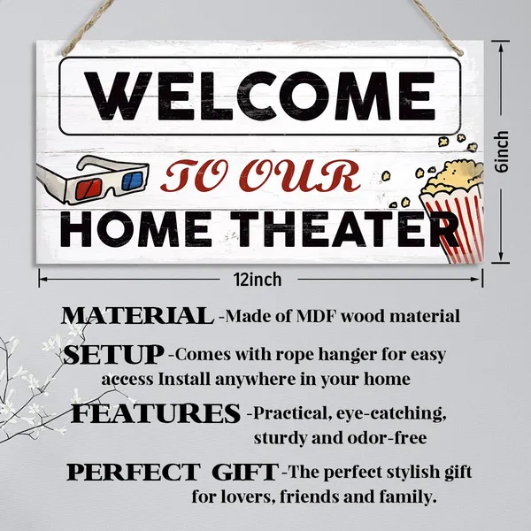 Multicolor_Welcome_To_Our_Home_Theater_Sign,_Theater_Room_Decor,_Rustic_Door_Hanger,_Decorative_Hanging_Wall_Plaque_Wood_Sign,_Movie_Theater_Decor,_Media_Room_Decor,_Wall_Decoration_|_For_Movie_Room
