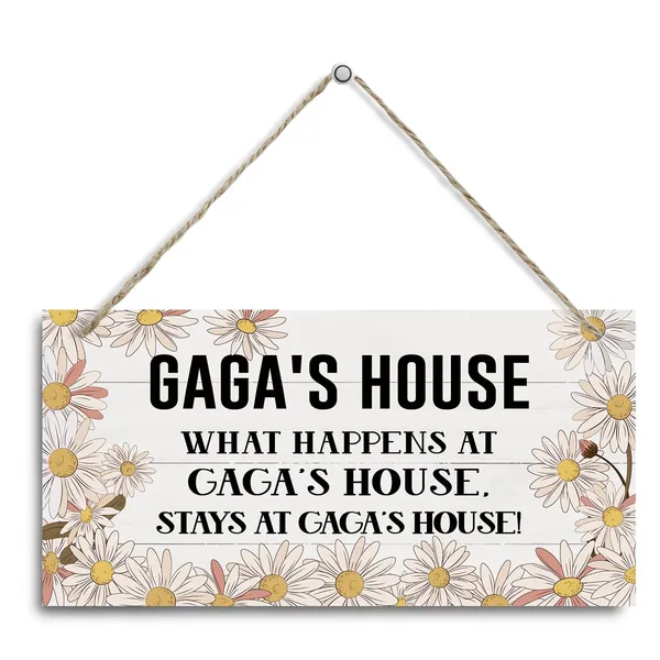 White_Gaga'S_House_Sign,_Gaga_Home_Decor_Gift,_Decorative_Hanging_Wall_Plaque_Wood_Sign,_Farmhouse_Decor_|_For_Front_Door,_Family_Decor,_Grandparents_Gift,_Gaga_Gift_|_For_Mother'S_Day_Birthday_Christmas