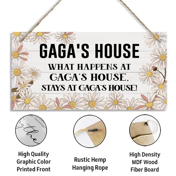 White_Gaga'S_House_Sign,_Gaga_Home_Decor_Gift,_Decorative_Hanging_Wall_Plaque_Wood_Sign,_Farmhouse_Decor_|_For_Front_Door,_Family_Decor,_Grandparents_Gift,_Gaga_Gift_|_For_Mother'S_Day_Birthday_Christmas