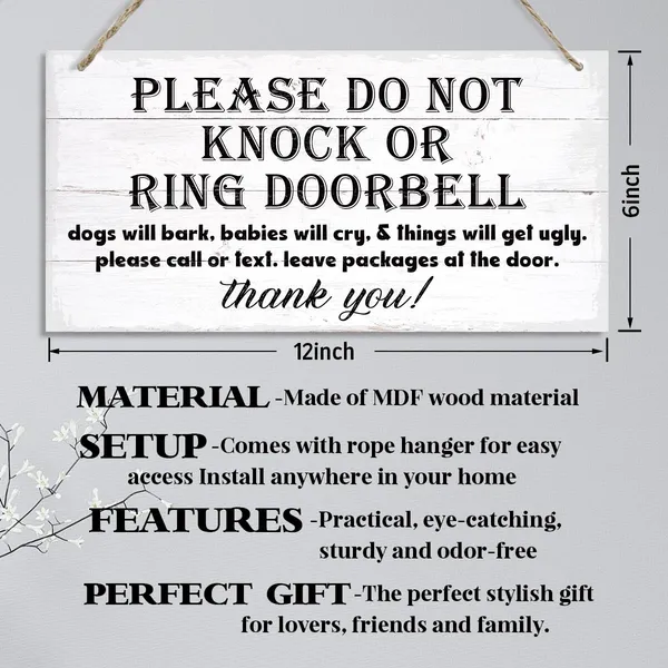 Multicolor_Funny_Door_Sign,_Please_Do_Not_Knock_Or_Ring_Doorbell_Sign,_Decorative_Hanging_Wall_Plaque_Wood_Sign,_Do_Not_Knock_Sign_|_For_Outdoor_Gate,_Door_Gate_Hanger,_Farmhouse_Home_Decor,_Wall_Decor_Art