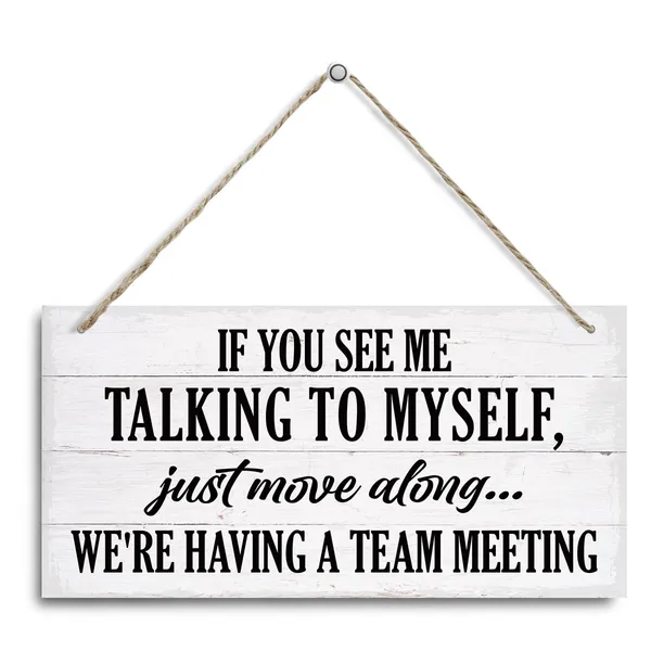 Multicolor_Funny_Meeting_Sign,_If_You_See_Me_Talking_To_Myself_We'Re_Having_A_Team_Meeting_Sign,_Decorative_Hanging_Wall_Plaque_Wood_Sign,_Meeting_Room_Door_Sign,_Online_Meeting_Sign,_Home_Office_Decor