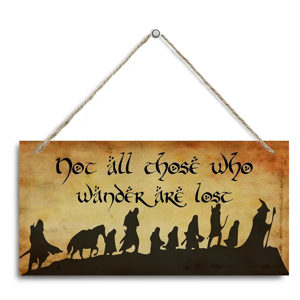 Multicolor_Inspirational_Wood_Sign,_Not_All_Those_Who_Wander_Are_Lost_Sign,_Decorative_Hanging_Wall_Plaque_Wood_Sign,_Farmhouse_Wall_Decor,_Home_Office_Decor,_Vintage_Decor_|_For_Cafe_Coffee_Bar_Pub