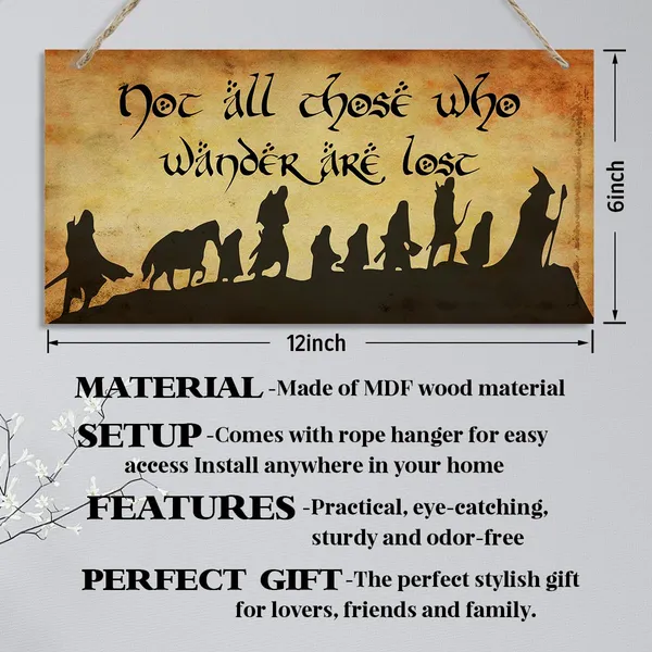 Multicolor_Inspirational_Wood_Sign,_Not_All_Those_Who_Wander_Are_Lost_Sign,_Decorative_Hanging_Wall_Plaque_Wood_Sign,_Farmhouse_Wall_Decor,_Home_Office_Decor,_Vintage_Decor_|_For_Cafe_Coffee_Bar_Pub