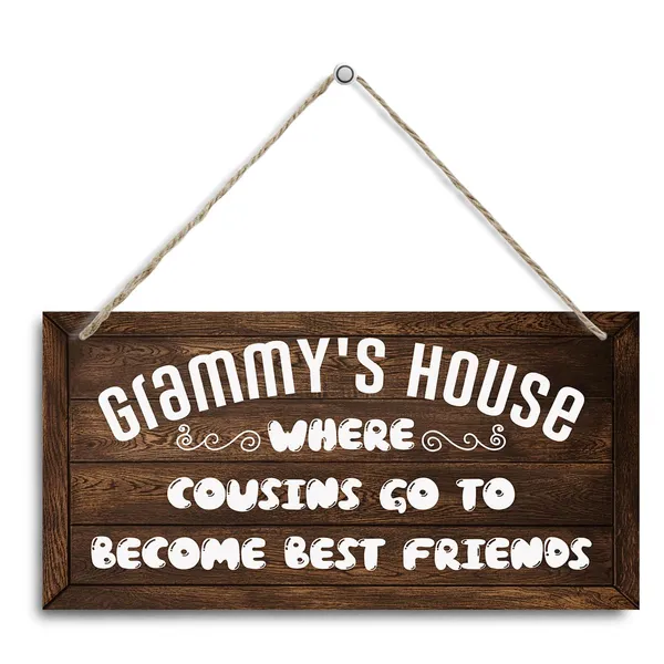 White_Grammy'S_House_Wood_Sign_-_Where_Counsins_Go_To_Become_Best_Friends_-_Gift_|_For_Best_Grandma_Grammy_-_Decorative_Hanging_Wall_Plaque_Wood_Sign_-_Farmhouse_Home_Decor_-_Living_Room_Decor?
