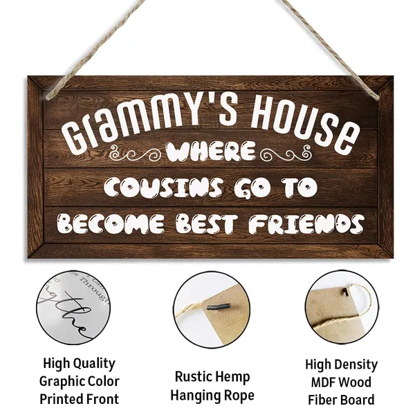White_Grammy'S_House_Wood_Sign_-_Where_Counsins_Go_To_Become_Best_Friends_-_Gift_|_For_Best_Grandma_Grammy_-_Decorative_Hanging_Wall_Plaque_Wood_Sign_-_Farmhouse_Home_Decor_-_Living_Room_Decor?