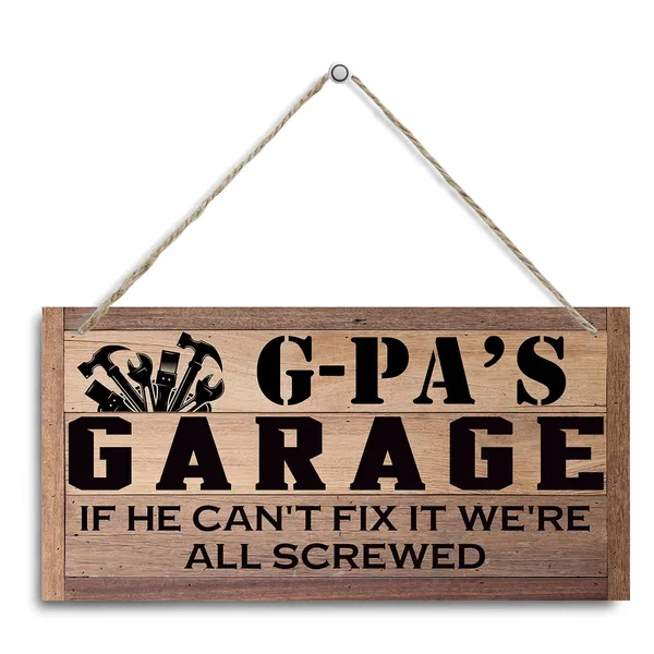 Multicolor_G-Pa_Gift,_G-Pa'S_Garage_Sign_Gift,_Decorative_Hanging_Wall_Plaque_Wood_Sign,_Funny_Garage_Decor,_Tool_Room_Decor,_Farmhouse_Decor_|_For_Home_Garage,_Father'S_Day_Gift_|_For_G-Pa_Grandpa_Dad