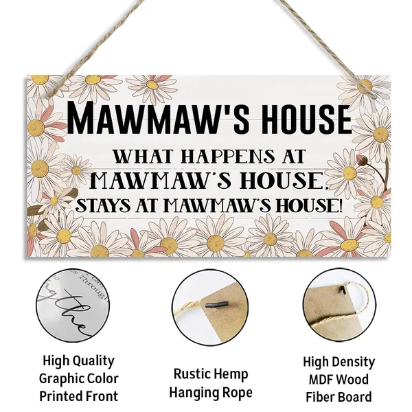White_Mawmaw'S_House_Sign,_Mawmaw_Home_Decor_Gift,_Decorative_Hanging_Wall_Plaque_Wood_Sign,_Wall_Decor_Art,_Farmhouse_Living_Room_Decor,_Family_Decor,_Mawmaw_Gift_|_For_Mother'S_Day_Birthday_Christmas