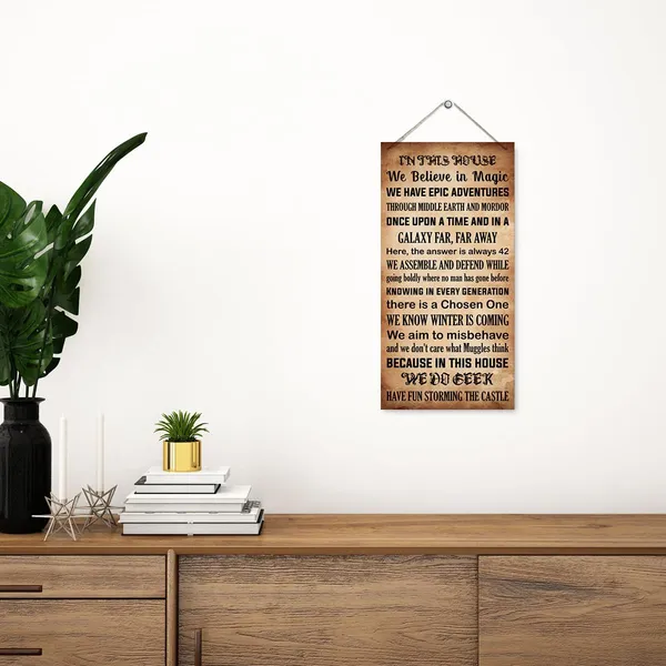 Multicolor_In_This_House_We_Believe_In_Magic_Sign,_Farmhouse_Decor_|_For_Front_Door,_Decorative_Hanging_Wall_Plaque_Wood_Sign,_Vintage_Home_Decor,_Porch_Wall_Decor,_Garage_Decor,_Decoration_|_For_Cafe_Pub_Coffee_Bar