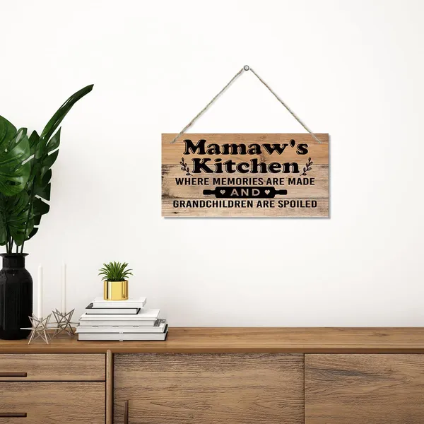 White_Mamaw'S_Kitchen_Sign_-_Where_Memories_Are_Made_And_Grandchildren_Are_Spoiled,_Mamaw_Home_Decor_|_For_Kitchen,_Decorative_Hanging_Wall_Plaque_Wood_Sign,_Mamaw_Gift_From_Grandson_Granddaughter