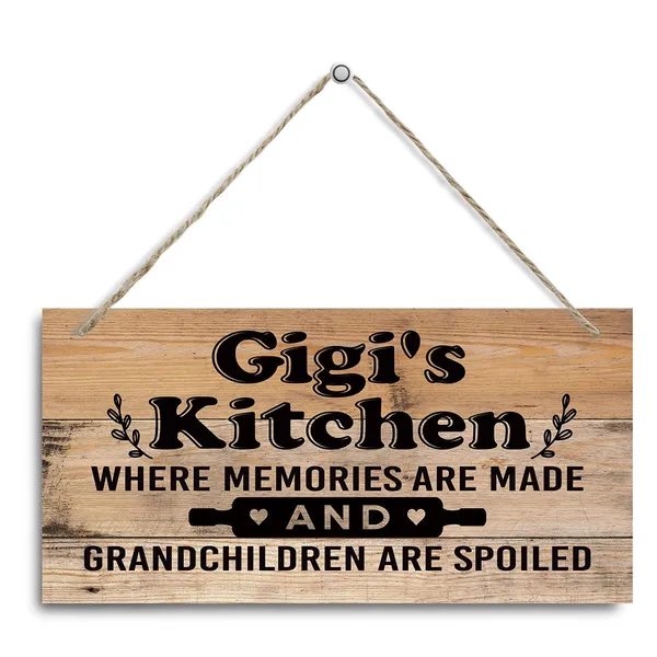 White_Gigi'S_Kitchen_Sign_-_Where_Memories_Are_Made_And_Grandchildren_Are_Spoiled,_Gigi_Home_Decor_|_For_Kitchen,_Decorative_Hanging_Wall_Plaque_Wood_Sign,_Grandma_Gift,_Gigi_Gift_From_Grandson_Granddaughter