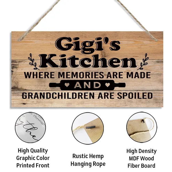 White_Gigi'S_Kitchen_Sign_-_Where_Memories_Are_Made_And_Grandchildren_Are_Spoiled,_Gigi_Home_Decor_|_For_Kitchen,_Decorative_Hanging_Wall_Plaque_Wood_Sign,_Grandma_Gift,_Gigi_Gift_From_Grandson_Granddaughter