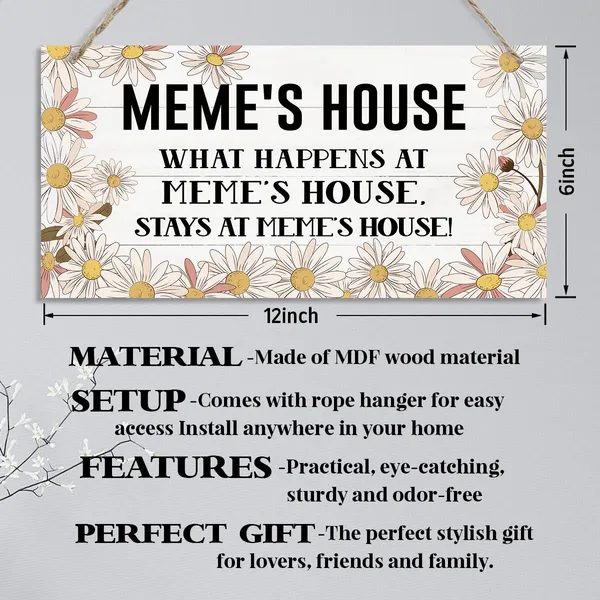 White_Meme'S_House_Sign,_Meme_Home_Decor_Gift,_Decorative_Hanging_Wall_Plaque_Wood_Sign,_Farmhouse_Decor_|_For_Front_Door,_Wall_Decor_Art,_Meme_Gift_|_For_Mother'S_Day_Birthday_Christmas?