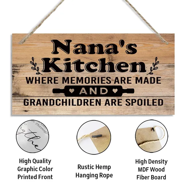 White_Nana'S_Kitchen_Sign_-_Where_Memories_Are_Made_And_Grandchildren_Are_Spoiled,_Nana_Home_Decor_|_For_Kitchen,_Decorative_Hanging_Wall_Plaque_Wood_Sign,_Nana_Gift,_Grandma_Gift,_Mother'S_Day_Gift
